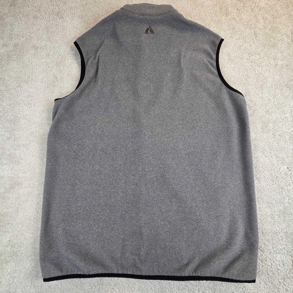 Eddie Bauer Mens Full Zip Fleece Vest Gray Size L Tall Gorpcore Outdoors Utility - Picture 3 of 9